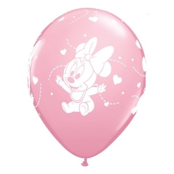 Balony różowe Myszka Minnie 30 cm